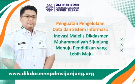 Penguatan Pengelolaan Data dan Sistem Informasi: Inovasi Majelis Dikdasmen Muhammadiyah Sijunjung Menuju Pendidikan yang Lebih Maju