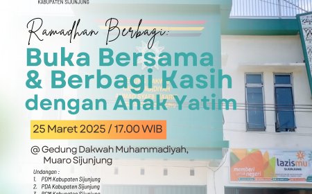 Ramadhan Penuh Berkah: PDM Sijunjung Gelar Buka Bersama & Berbagi Kasih dengan Anak Yatim