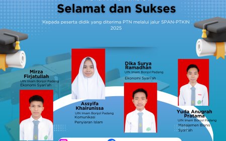 Empat Siswa MA Muhammadiyah Koto VII Lolos PTN lewat SPAN-PTKIN 2025