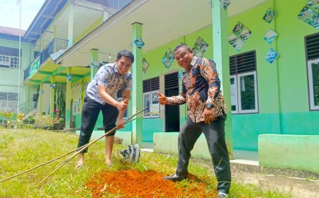 MA Muhammadiyah Koto VII Sijunjung Tanam Pohon Matoa Dukung Gerakan 1 Juta Pohon Sambut Hari Bumi 2025