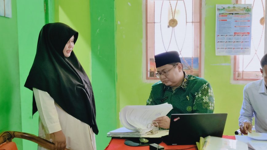 Majelis Dikdasmen PNF PDM Sijunjung Lakukan Visitasi Lapangan ke MA Muhammadiyah Koto VII