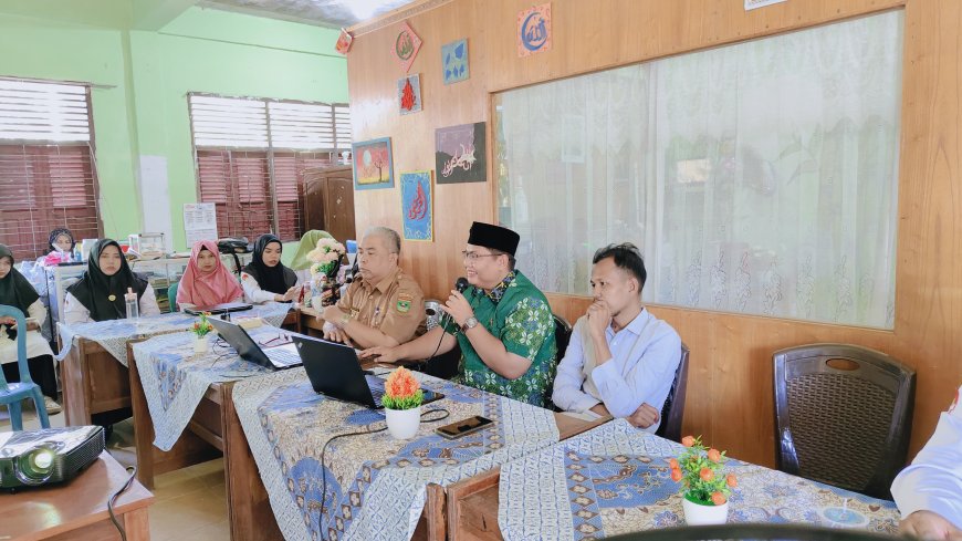 Majelis Dikdasmen PNF PDM Sijunjung Lakukan Visitasi Lapangan ke MTs Muhammadiyah Tanjung Ampalu