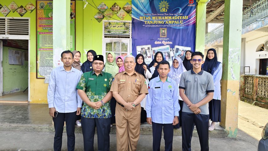 Majelis Dikdasmen PNF PDM Sijunjung Lakukan Visitasi Lapangan ke MTs Muhammadiyah Tanjung Ampalu