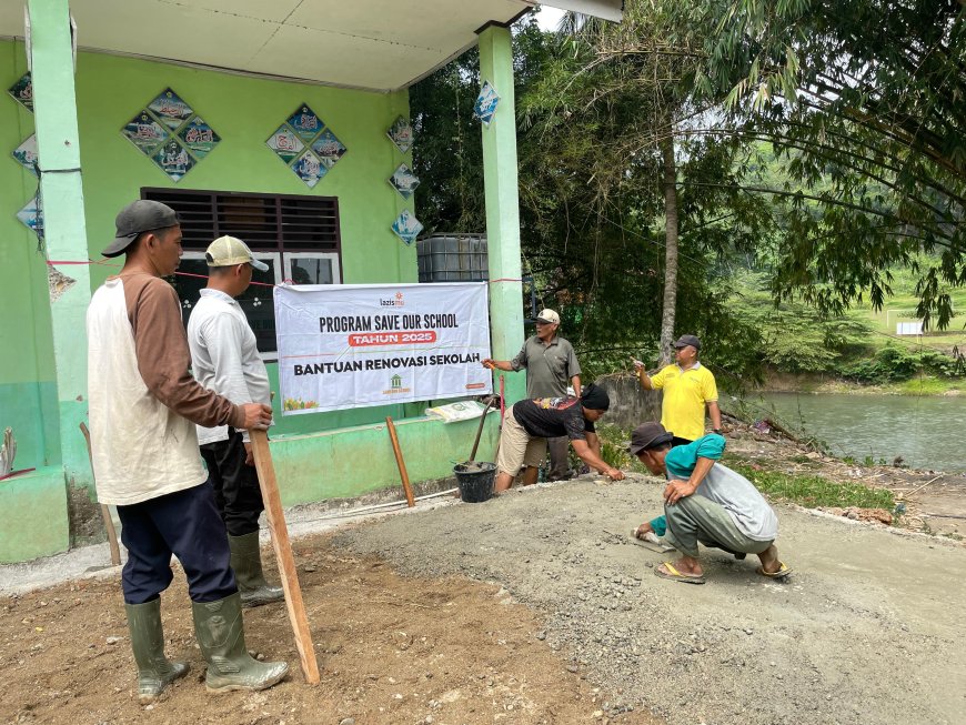 Gotong Royong Orang Tua dan Dukungan Lazismu, Bukti Cinta untuk MAS Muhammadiyah Koto VII