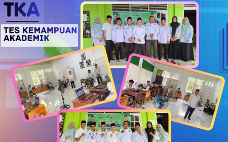 Pastikan Standar Mutu, Pengawas Kemenag Sijunjung Monitoring Langsung TKA di MTs Muhammadiyah Tanjung Ampalu